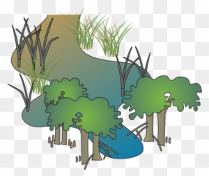 Ian Symbol Wetland - Drawing Of A Wetland
