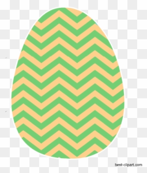 Easter Egg With Chevron Pattern - Knitting