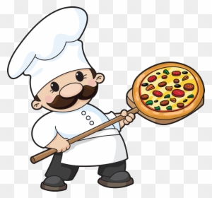 Pizza Italian Cuisine Chef Clip Art - Cartoon Pizza Chef - Free Transparent  PNG Clipart Images Download