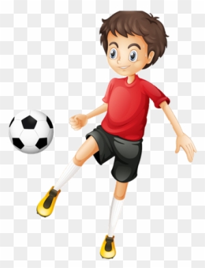 We Have Set Up An Online Store Where You Can Buy The - Boy Playing Football Cartoon