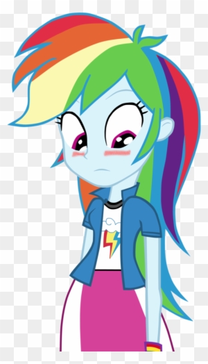 Equestria Girls, Pony, Pony Horse, Ponies, Front Bangs, - Rainbow Dash As A Human