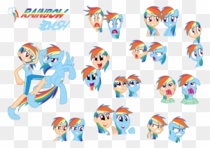 Rainbow Dash Twilight Sparkle Pinkie Pie Rarity Applejack - Mlp Human Rainbow Dash