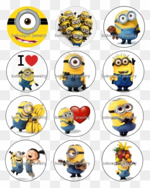 12pcs/lot Despicable Me Cartoon Pig Girls Gift 18mm - Despicable Me Minions