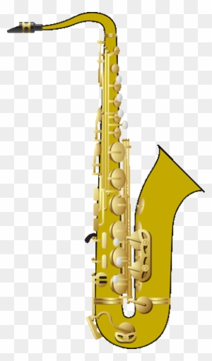Saxophone Clip Art/ Alto Saxophone Illustration/ Saxophone - Musical Instrument Clipart Free