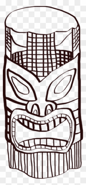 Tiki Man Coloring Page