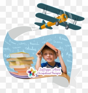 Saffiya Abed Occupational Therapist Tel - Airplane Vector With Banner
