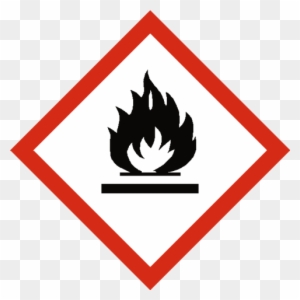 Flammable Coshh Label - Long Term Health Hazard Symbol