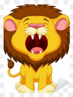 Cartoon Lion Cub Roaring - Free Transparent PNG Clipart Images Download