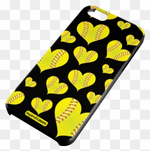 Inspired Cases Softball Heart Pattern Case For Iphone - Softball Heart Pattern Case - Ipad Air