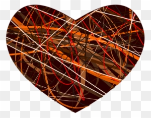 Vector Clip Art Of Mottled Heart - Painted Love Heart Shower Curtain