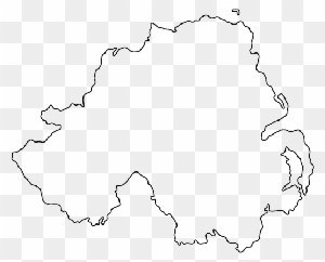 Blank Ireland Clipart Map - Map Of Northern Ireland Outline