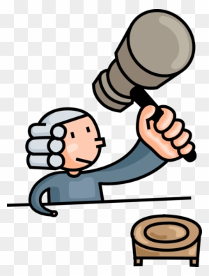 Vector Illustration Of Law And Order Judicial Court - British Judges Clip Art