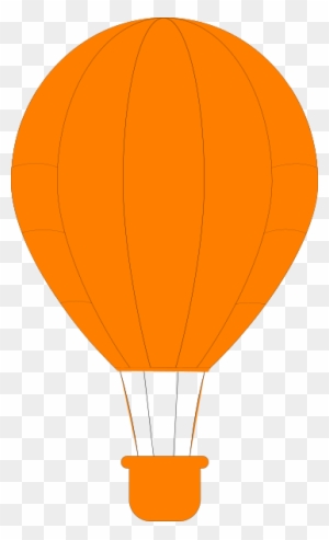 Orange Balloon Clipart Orange Hot Air Balloon Clip - Orange Hot Air Balloon