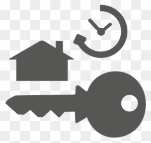 Key House Clock Icon Transparent Png - List Key Icon Png