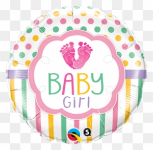 Baby Girl Feet - Qualatex Baby Girl Baby Lo Feet Foil Balloon