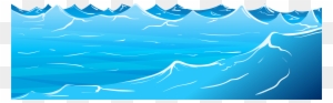 Ocean Water Clipart - Transparent Background Waves Clipart