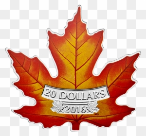 Canada's Colourful Maple Leaf Shape Coin - Maple Leaf
