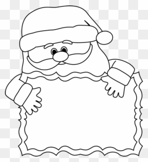 Santa Clipart Black And White, Transparent PNG Clipart Images Free Download - ClipartMax