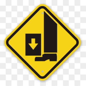 International Crushing Of Toes/foot Hazard Symbol Ghs - Gas Warning Sign