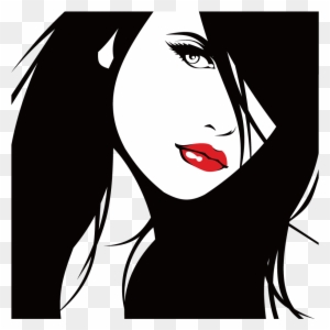 Beautiful Lips 1000*1001 Transprent Png Free Download - Woman Face Silhouette Lips