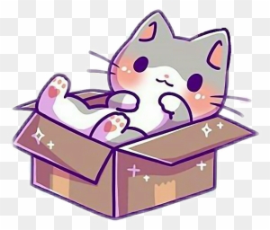 Kawaii Cute Kitty Cat Kittens Box Kittyinabox - Cat - Free Transparent PNG  Clipart Images Download