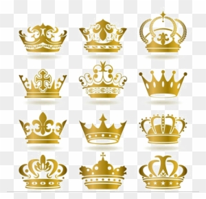 Golden Crown Png Transparent Image - Crown Gold Color
