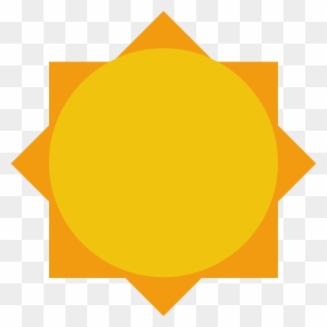 Drawn Sunshine Sun Icon - Sun Flat Design Png