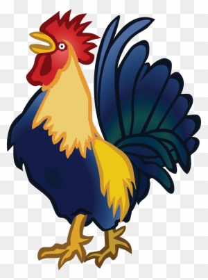 Free Clipart Of A Rooster - Animated Farm Chicken Png