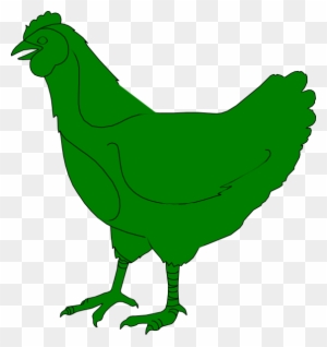Green Chicken Clip Art - Green Chicken Clipart