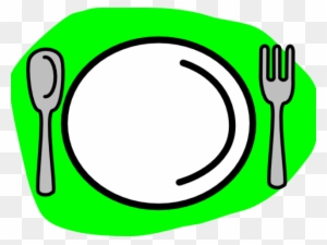 Knife Clipart Cute - Plate And Spoon And Fork