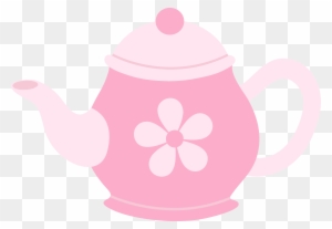Pink Teapot With Flower - Pink Tea Pot Clip Art