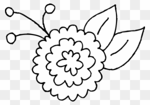 Cute Spring Flower Coloring Page - Cute Spring Clipart Black And White
