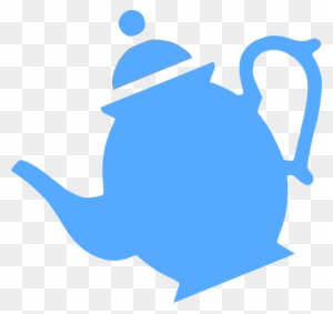Teapot Pouring Clip Art - Tea Pot Clip Art Blue