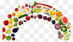 Healthy Diet Nutrition Health Food Fruit Clip Art - Fruit And Vegetable Rainbow