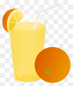 Clipart Apple Juice - Glass Of Orange Juice Clipart
