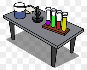Laboratory Desk Sprite 006 - Lab Table Clip Art