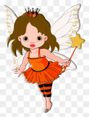 Princess And Fairytale Clipart - Illustration Of Halloween Baby Fairy And He Magnet
