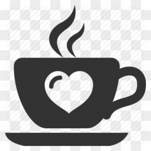 Pin Coffee Cup Clip Art Heart - Coffee Mug With Heart