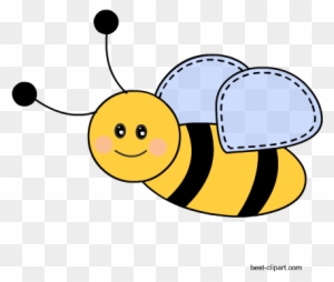 Cute Bee Png Clip Art Image - Honey Bee