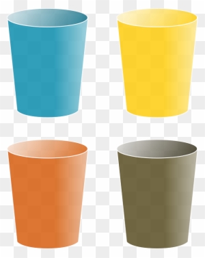 Tub Tumbler, Cup, Glass, Color, Mug, Beaker, Goblet, - Cups Clipart