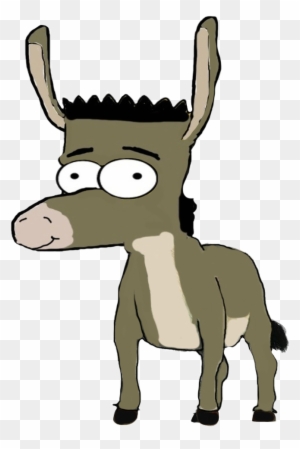 Bart Simpson As Donkey By Darthraner83 On Clipart Library - Donkey Shrek Ms Paint