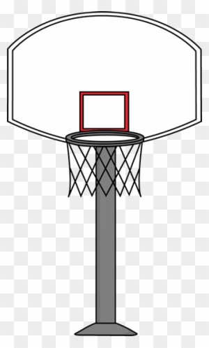 basketball hoop and ball clipart image