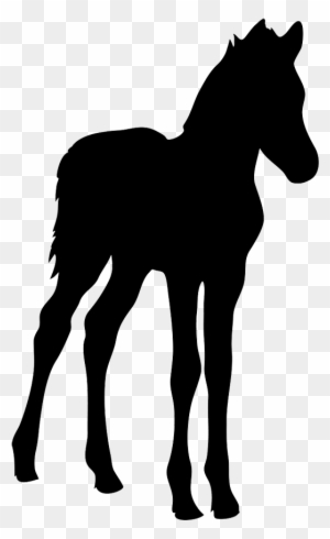 Horse Silhouette - Foal Silhouette Clip Art