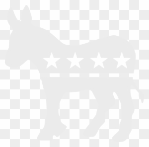 Svg Format - Democrat Donkey Png White