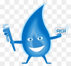 Gas Man Cartoon Character With Rgi Logo - Royal School Of Engineering & Technology
