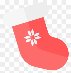 Merry Flat Christmas - Christmas Stocking Icon Png