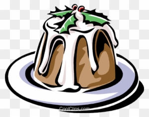 Christmas Pudding Royalty Free Vector Clip Art Illustration - Christmas Pudding