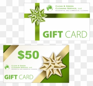 Gift Certificate For Services - Gift Card For Cleaning Service