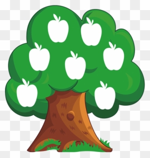 Cartoon Tree Apple Drawing - شجرة كرتون - Free Transparent PNG Clipart  Images Download