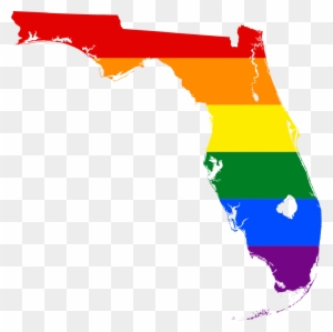 Lgbt Flag Map Of Florida - University Of Central Florida